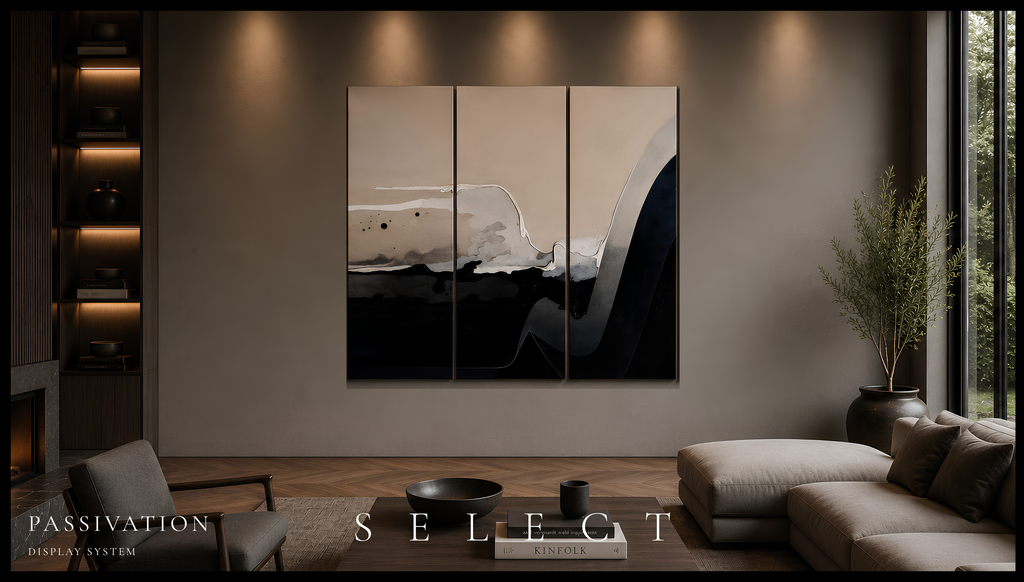 Passivation Canvas 3-Panel Triptych II–IV complete multi-panel canvas display