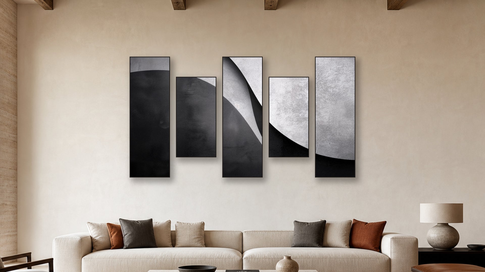 POLAR Peak I–V 20″ panel-width living-room scale mockup