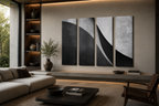 Polar Canvas 4-Panel Tetrad II–V complete multi-panel canvas display