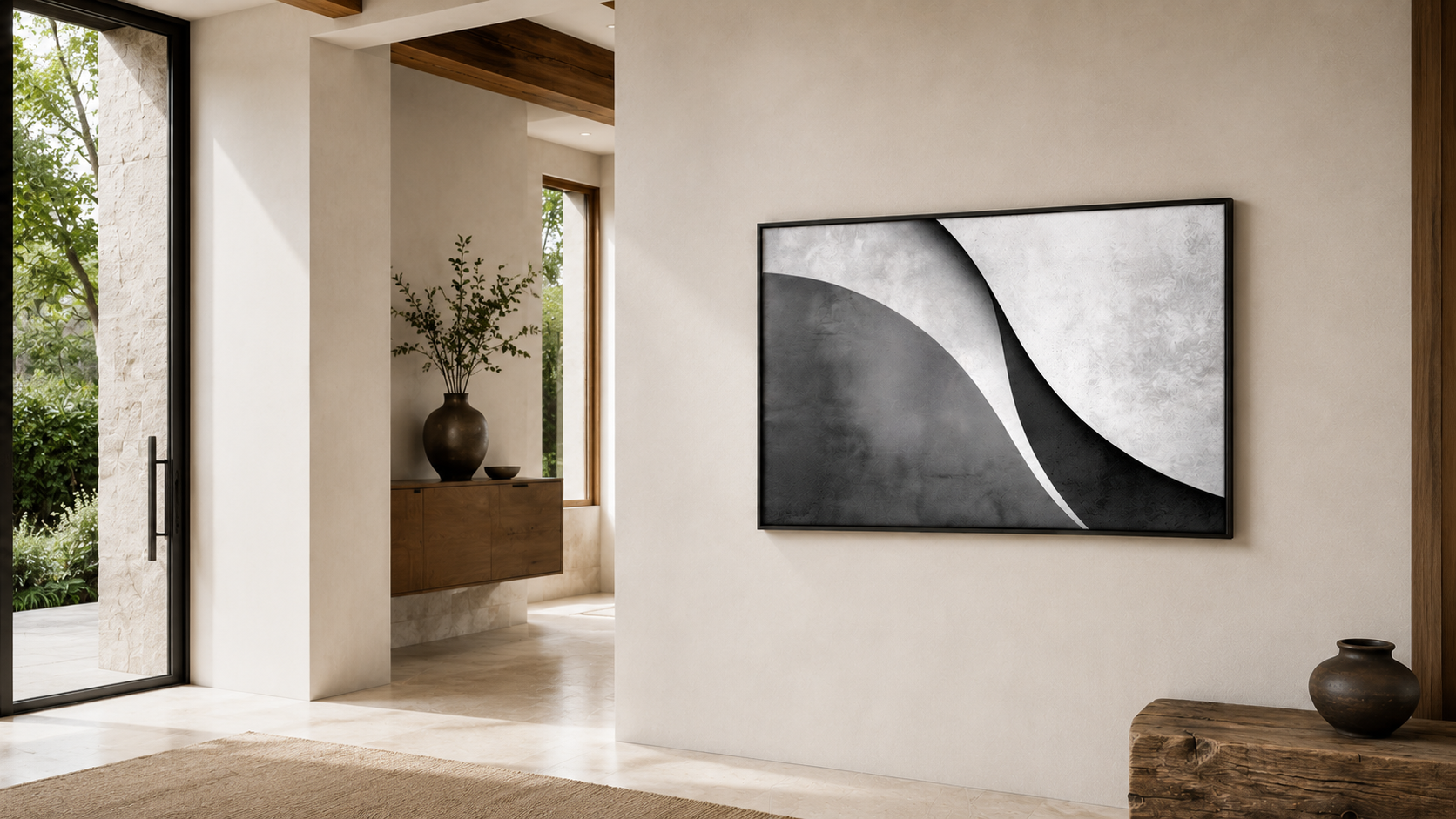 Artwork shown in an interior setting