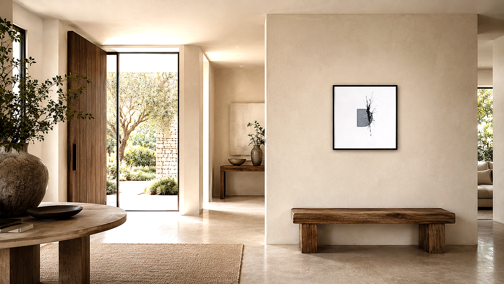 Artwork shown in an interior setting