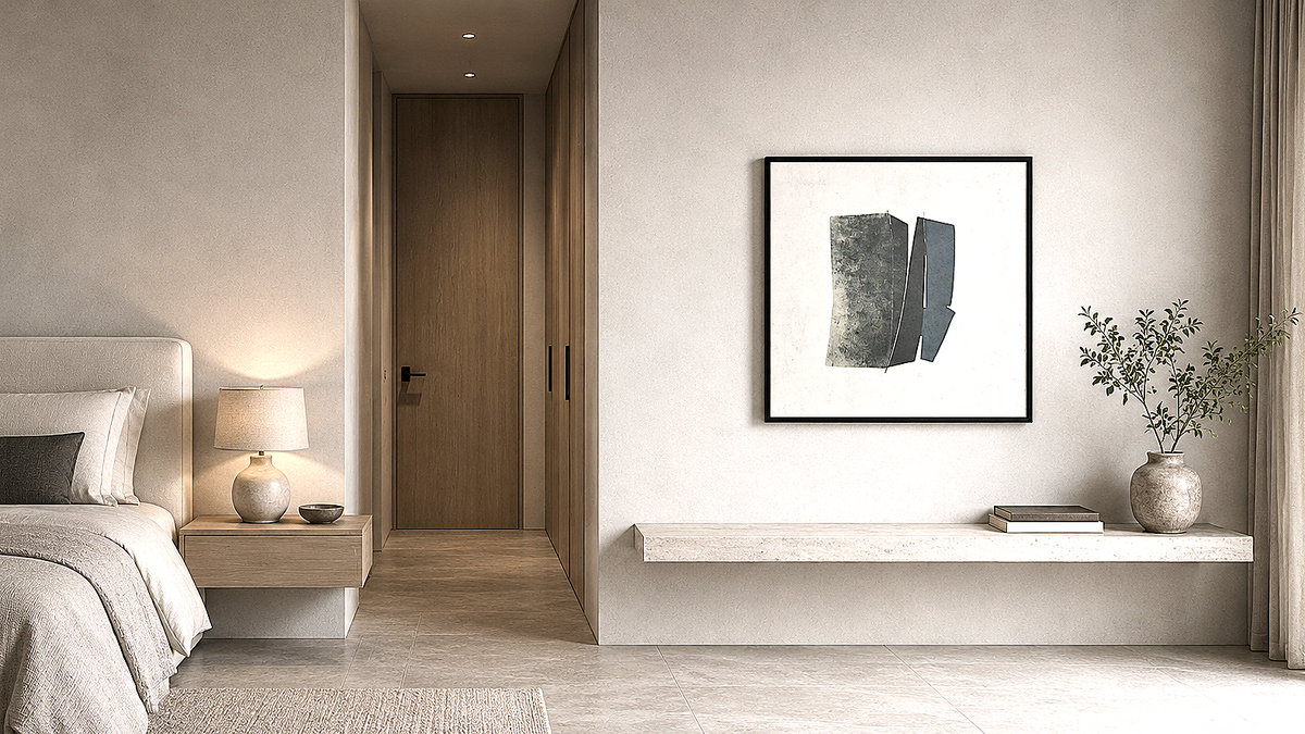 Artwork shown in an interior setting