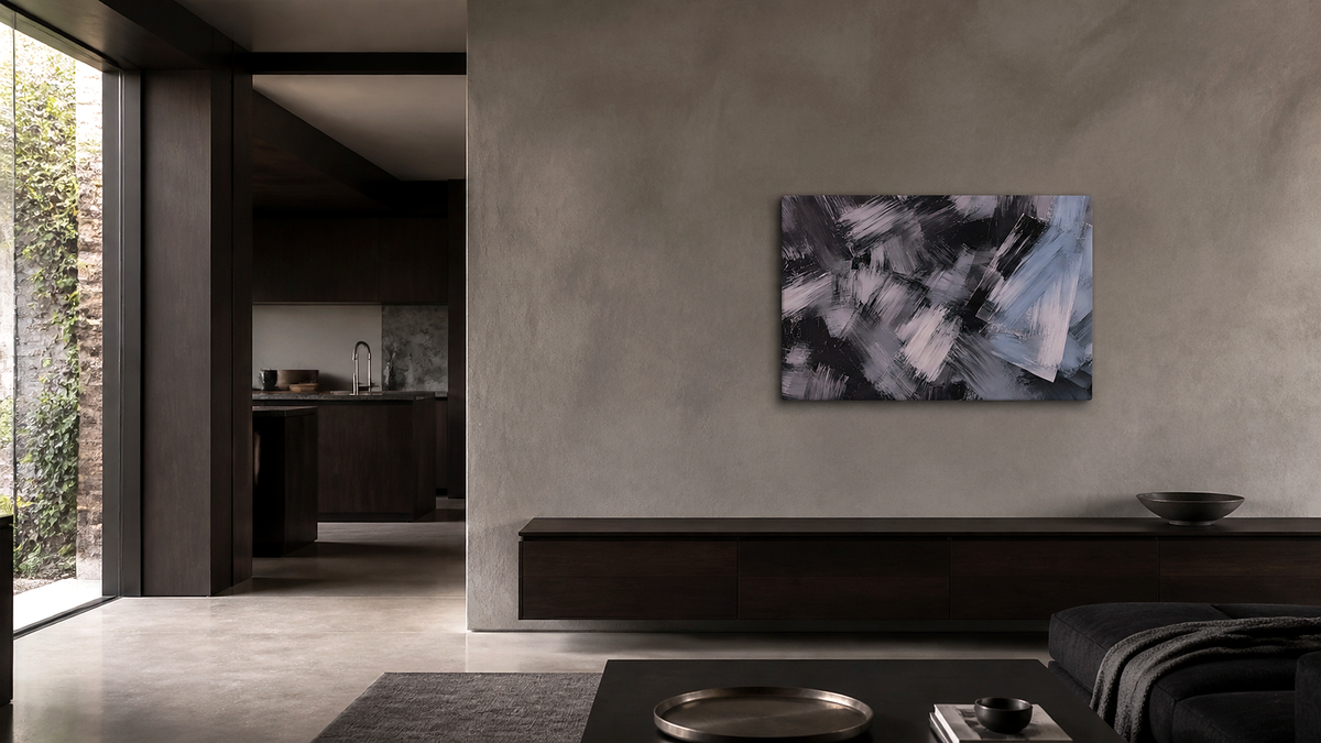Artwork shown in an interior setting