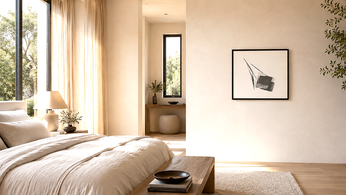 Artwork shown in an interior setting