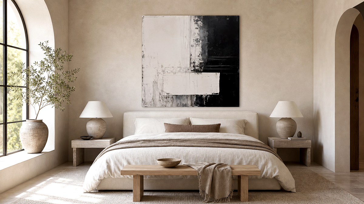Artwork shown in an interior setting
