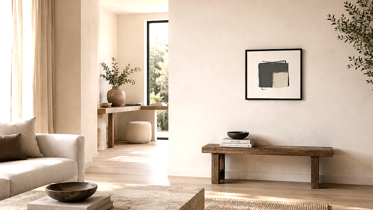 Artwork shown in an interior setting