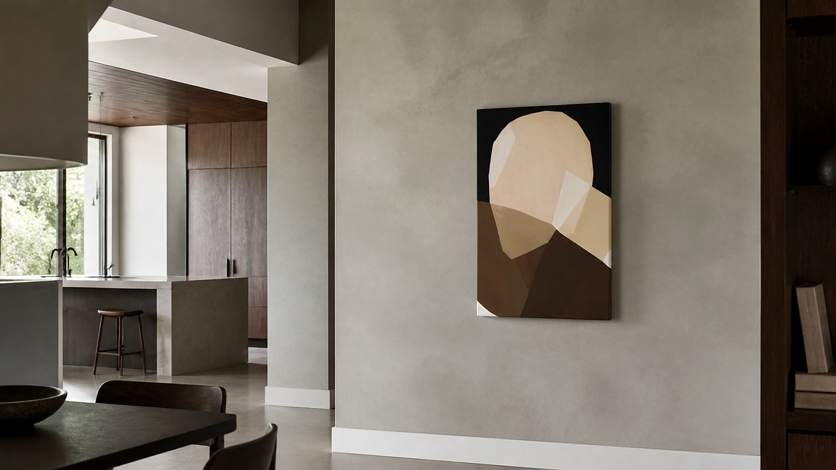 Artwork shown in an interior setting