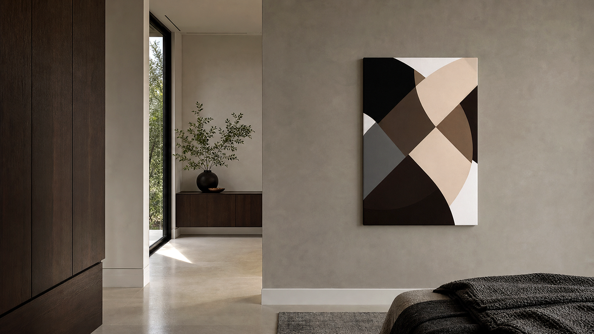 Artwork shown in an interior setting
