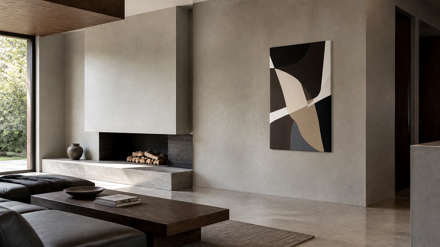 Artwork shown in an interior setting