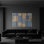 Agate bundle tetrad 2 4-panel profile shown in product view in 12 x 36 inch large size