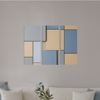 Agate bundle triptych 1 3-panel profile shown in product view in 12 x 36 inch large size
