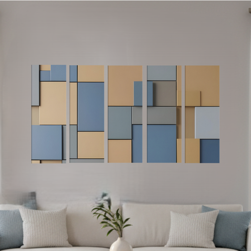 Agate bundle strata 2 5-panel profile shown in product view in 12 x 36 inch large size