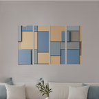 Agate wall art product image as a bundle tetrad 2 4-panel profile in 16 x 48 inch statement piece
