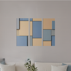 Agate bundle triptych 2 3-panel profile shown in product view in 12 x 36 inch large size