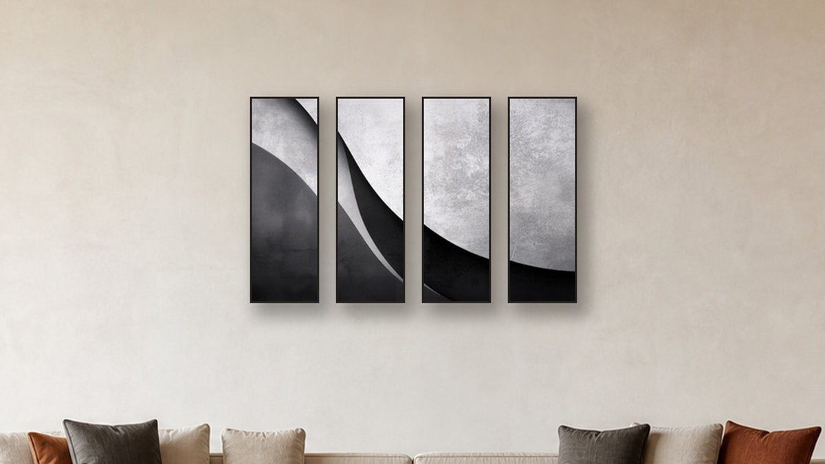 Polar TETRAD 12x36 accurately scaled living-room mockup