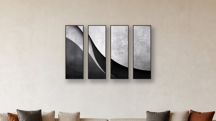 Polar TETRAD 12x36 accurately scaled living-room mockup