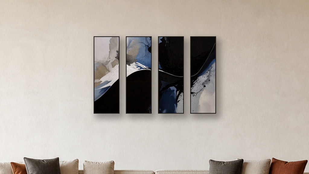 REDUCTION TETRAD II-V 12x36 accurately scaled living-room mockup