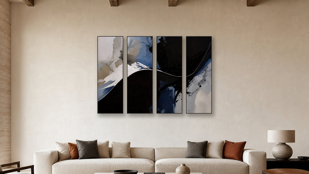 REDUCTION TETRAD II-V 20x60 accurately scaled living-room mockup