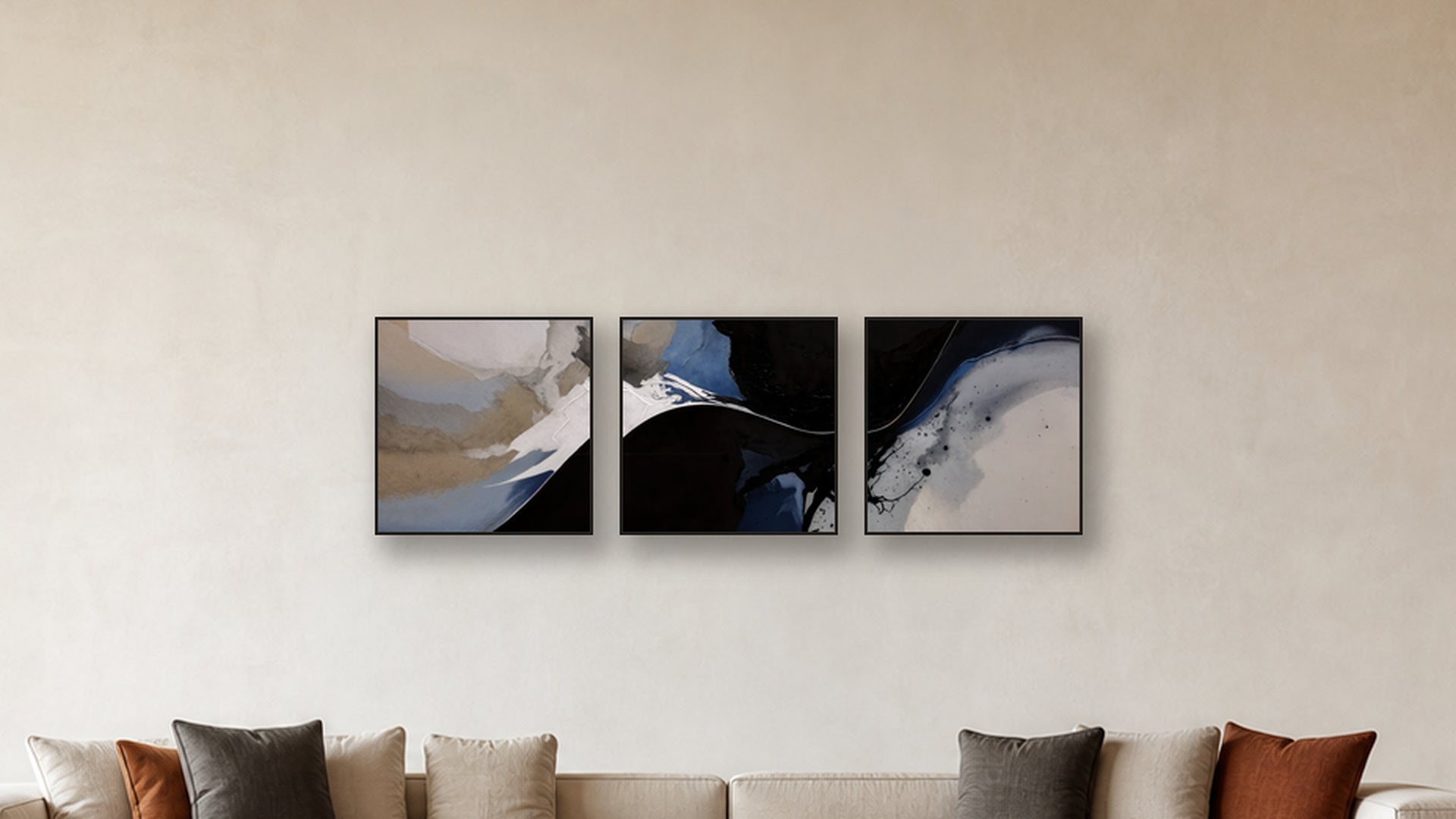 Reduction Three-Square Display — CANVAS NONE 24x24