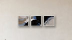 Reduction Three-Square Display — FRAMED CANVAS WHITE 16x16