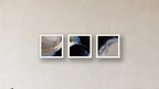Reduction Three-Square Display — FRAMED PAPER WHITE 16x16
