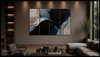 Reduction Canvas 4-Panel Tetrad II–V complete multi-panel canvas display
