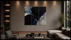 Reduction Canvas 3-Panel Triptych III–V complete multi-panel canvas display