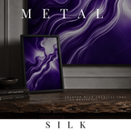 Silk metal print shown in product view in 8 x 10 inch universal size