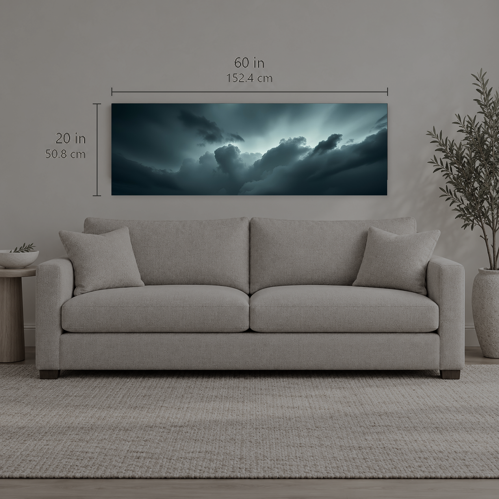 SLATE 320 | Canvas — size reference, 60 W × 20 H inches — B Quiet