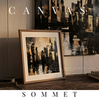 Sommet canvas skyline shown in product view in 10 x 20 inch universal size