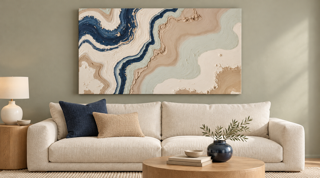 STRIATA — approved TALUS canvas room mockup