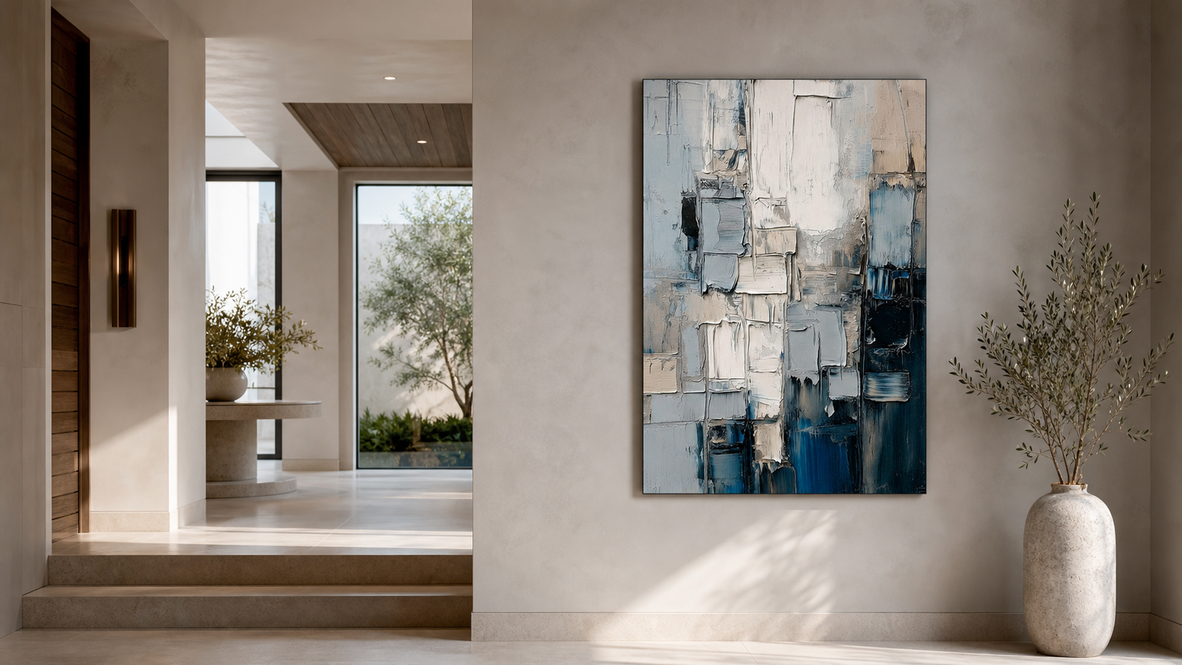Artwork shown in an interior setting