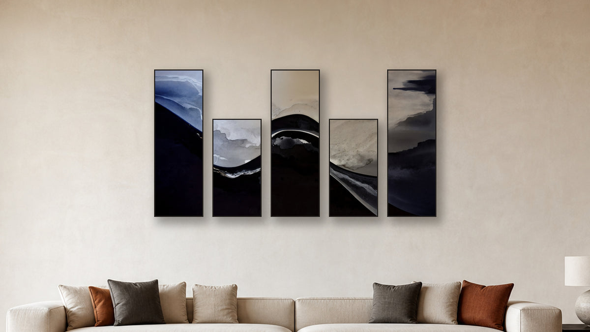 SUBLIMATION PEAK I-V accurate 16-inch living-room mockup; panels II and IV are 16x32