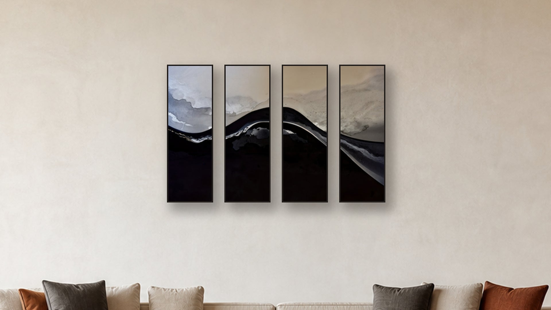 SUBLIMATION TETRAD II-V 12x36 accurately scaled living-room mockup