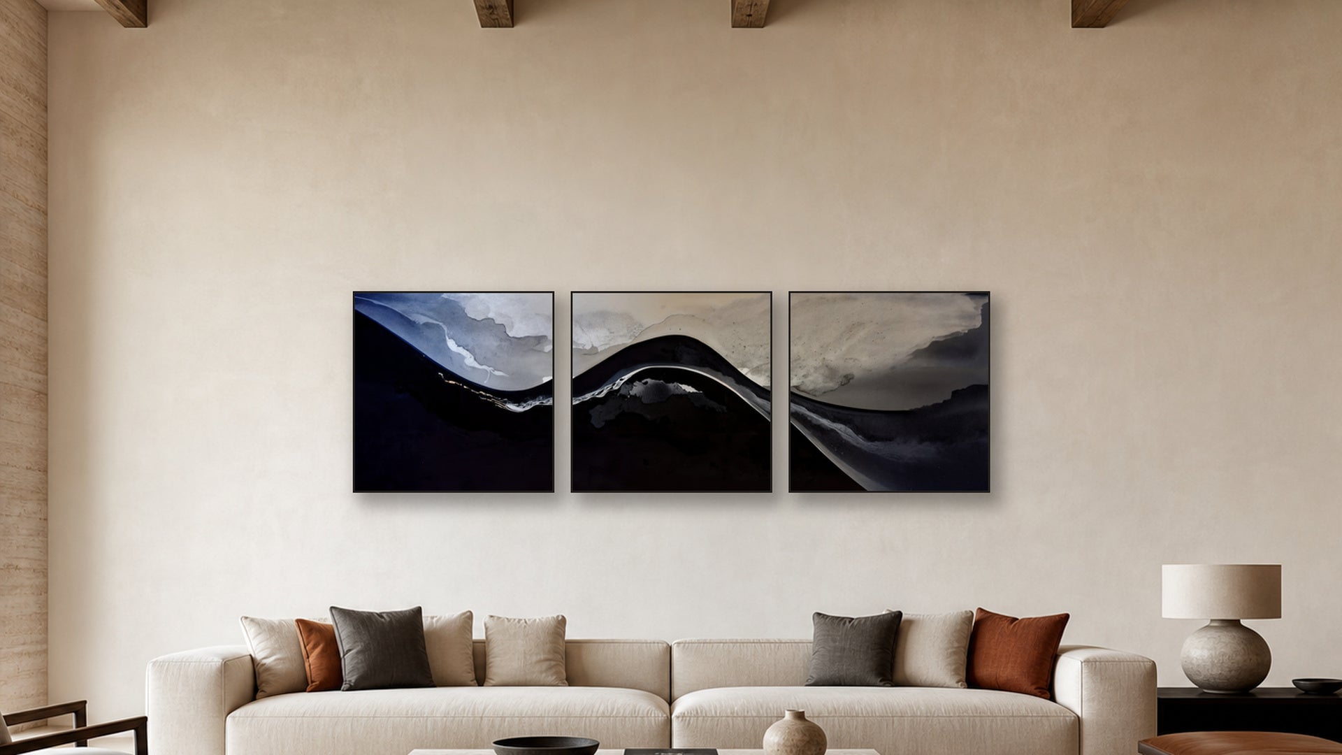 Sublimation Three-Square Display — CANVAS NONE 36x36