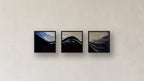 Sublimation Three-Square Display — FRAMED PAPER BLACK 12x12