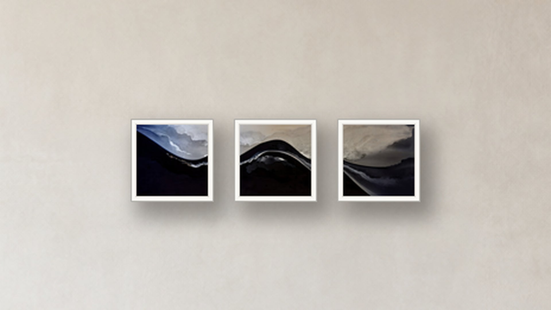Sublimation Three-Square Display — FRAMED PAPER WHITE 12x12