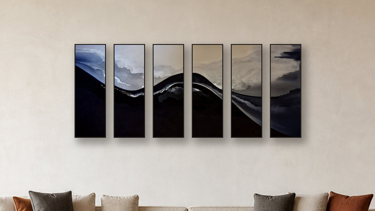 Sublimation HEXAD 12x36 accurately scaled living-room mockup