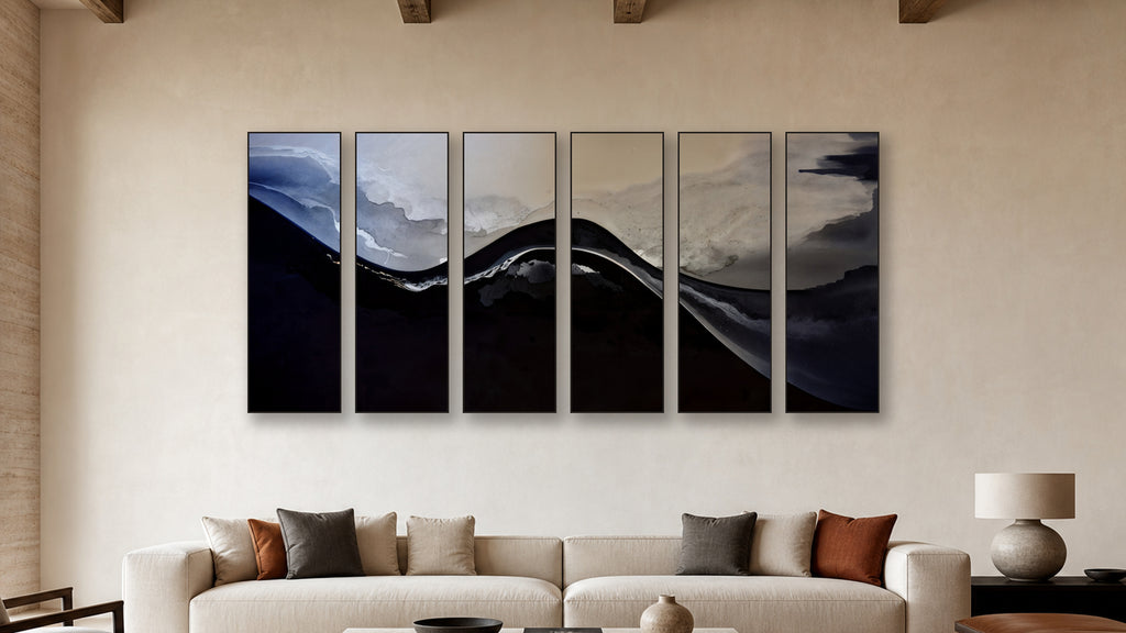 Sublimation HEXAD 20x60 accurately scaled living-room mockup