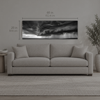 TEMPEST 237 | Canvas — size reference, 60 W × 20 H inches — B Quiet