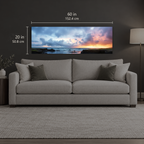 Tideline 427 | Canvas — size reference, 60 W × 20 H inches — B Quiet