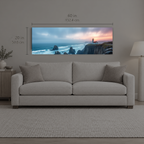 Tideline 457 | Canvas — size reference, 60 W × 20 H inches — B Quiet