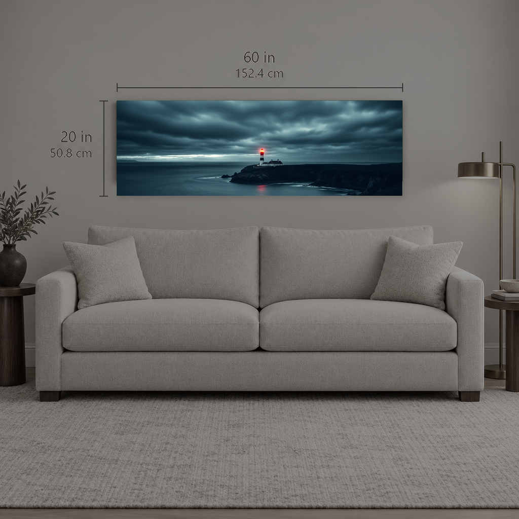 Tideline 487 | Canvas — size reference, 60 W × 20 H inches — B Quiet