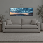 Tideline 496 | Canvas — size reference, 60 W × 20 H inches — B Quiet