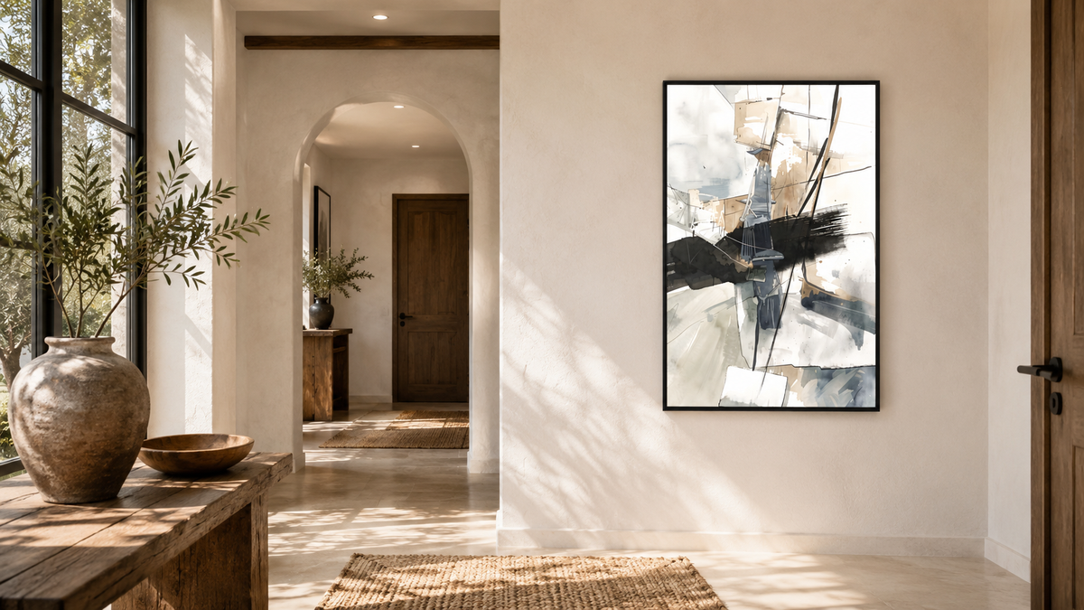 Artwork shown in an interior setting