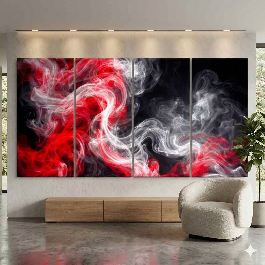 Charged bundle tetrad 1 shown in product view in 12 x 36 inch large size