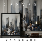 Vanguard canvas skyline shown in product view in 6 x 6 inch universal size