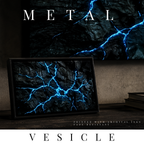 Vesicle metal print shown in product view in 8 x 10 inch universal size