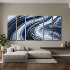 Vortex wall art product image as a bundle hexad 6-panel portrait in 16 x 48 inch statement piece