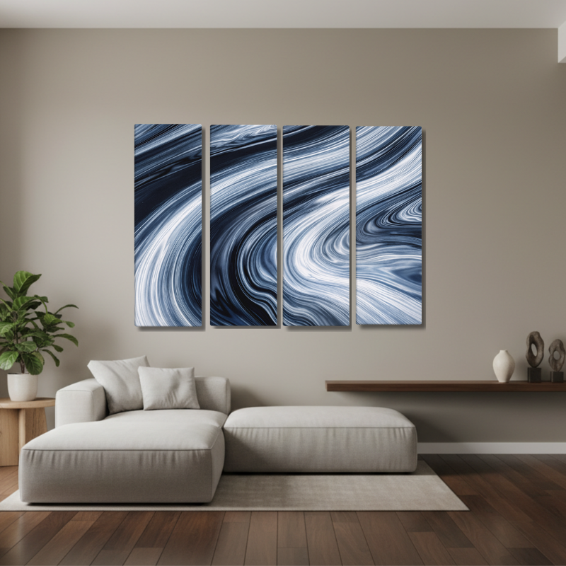 Vortex bundle tetrad 2 4-panel profile shown in product view in 12 x 36 inch large size